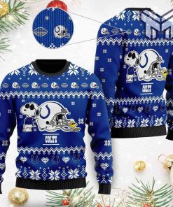 Indianapolis Colts Cute The Snoopy Show Ugly Christmas Sweater