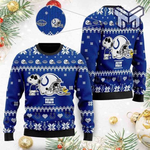 Indianapolis Colts Cute The Snoopy Show Ugly Christmas Sweater