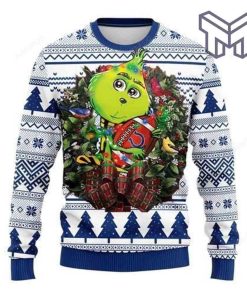 Indianapolis Colts Grinch Hug Christmas For Unisex Christmas All Over Print Ugly Christmas Sweater