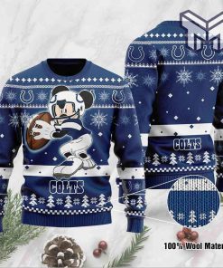 Indianapolis Colts Mickey Mouse Funny All Over Print Ugly Christmas Sweater