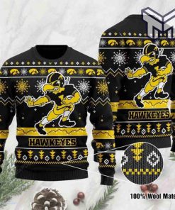 Iowa Hawkeyes Football All Over Print Ugly Christmas Sweater