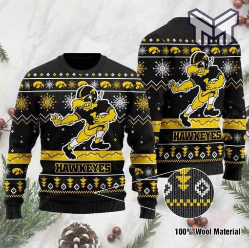 Iowa Hawkeyes Football All Over Print Ugly Christmas Sweater