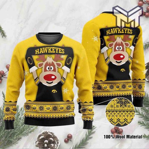 Iowa Hawkeyes Funny All Over Print Ugly Christmas Sweater