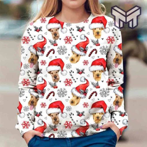 Irish Terrier Xmas Decor All Over Print Ugly Christmas Sweater