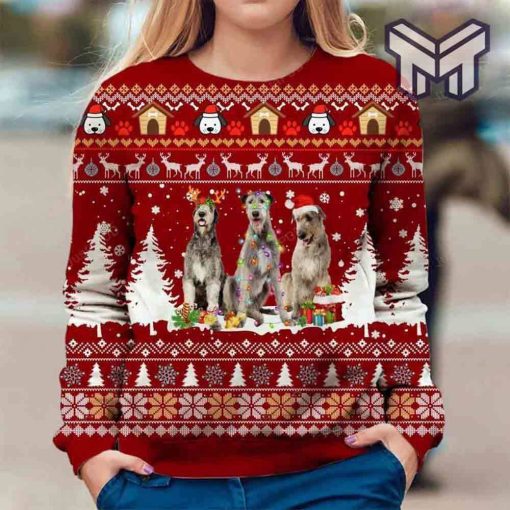 Irish Wolfhound All Over Print Ugly Christmas Sweater