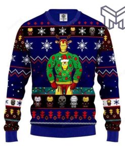 Iron Man Funny All Over Print Ugly Christmas Sweater