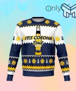 Its Corona Time Funny Christmas All Over Print Ugly Christmas Sweater