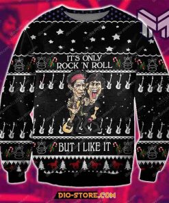 Its Only Rock N Roll The Rolling Stones But I Like It For Unisex Christmas All Over Print Ugly Christmas Sweater