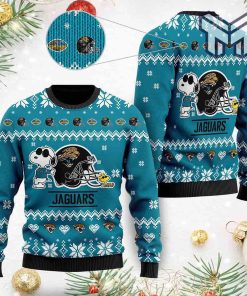 Jacksonville Jaguars Cute The Snoopy Show Ugly Christmas Sweater