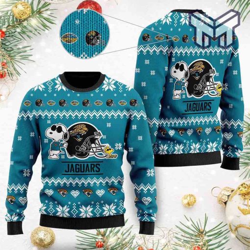 Jacksonville Jaguars Cute The Snoopy Show Ugly Christmas Sweater