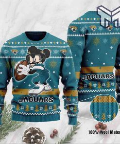 Jacksonville Jaguars Mickey Mouse Funny All Over Print Ugly Christmas Sweater