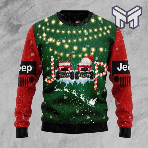 Jeep Car Christmas All Over Print Ugly Christmas Sweater