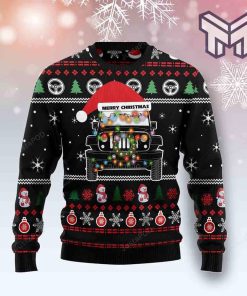 Jeep Merry Christmas Christmas All Over Print Ugly Christmas Sweater