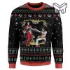 Jesus And Elvis Presley For Unisex All Over Print Ugly Christmas Sweater