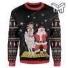 Jesus And Santa All Over Print Ugly Christmas Sweater