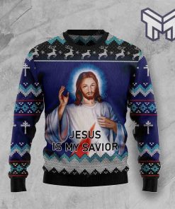 Jesus Is My Savior Christmas All Over Print Ugly Christmas Sweater