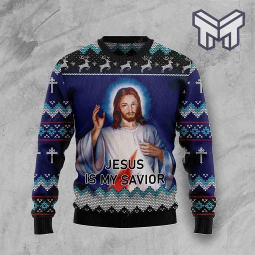Jesus Is My Savior Christmas All Over Print Ugly Christmas Sweater