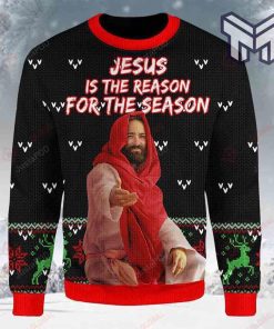 Jesus Is The Reason For The Season All Over Print Ugly Christmas Sweater