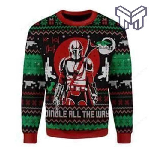 Jingle All The Way All Over Print Ugly Christmas Sweater