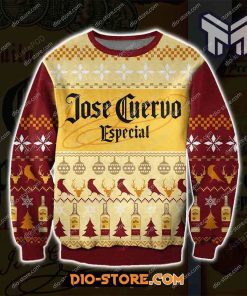 Jose Cuervo Especial Tequila Knitting Pattern 3D Print All Over Print Ugly Christmas Sweater