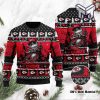 Kansas City Chiefs Jack Skellington Halloween Holiday Party All Over Print Ugly Christmas Sweater