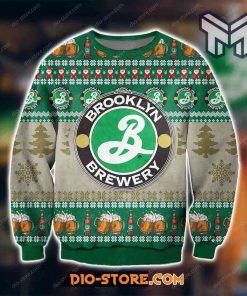 Knitting Pattern Brooklyn Brewery For Unisex All Over Print Ugly Christmas Sweater