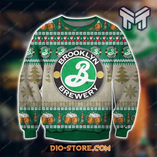 Knitting Pattern Brooklyn Brewery For Unisex All Over Print Ugly Christmas Sweater
