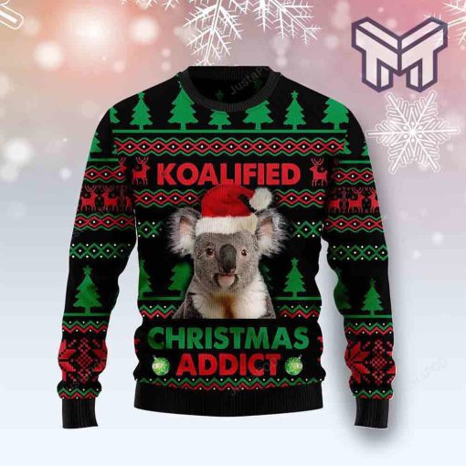 Koala Koalified Christmas Addict All Over Print Ugly Christmas Sweater