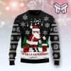 La La La Flossing Santa Claus Christmas All Over Print Ugly Christmas Sweater