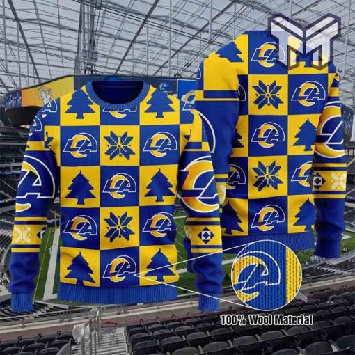 La Rams Football All Over Print Ugly Christmas Sweater