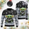 Las Vegas Raiders Baby Yoda All Over Print Ugly Christmas Sweater