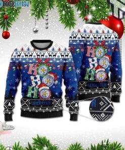 Leicester Ho Ho Ho 3D Print Christmas Wool Sweater All Over Print Ugly Christmas Sweater