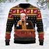Leo Laughing Meme Drinking Bear All Over Print Ugly Christmas Sweater
