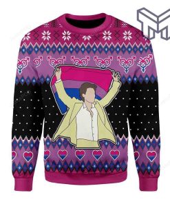 Lgbt Bisexual Flag All Over Print Ugly Christmas Sweater