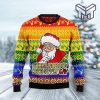 Lgbt Christmas Nobody Knows Im Gay Santa Claus All Over Print Ugly Christmas Sweater