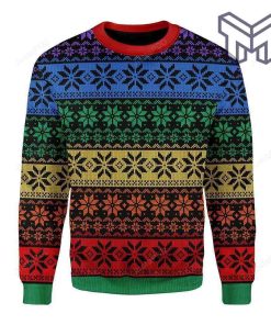 Lgbt Pride Flag All Over Print Ugly Christmas Sweater