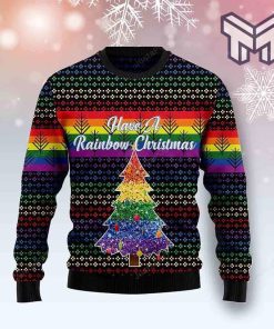 Lgbt Rainbow All Over Print Ugly Christmas Sweater