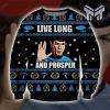Live Long And Prosper Knitting Pattern 3D Print All Over Print Ugly Christmas Sweater