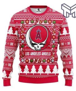 Los Angeles Angels Grateful Dead For Unisex All Over Print Ugly Christmas Sweater