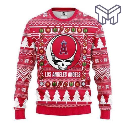 Los Angeles Angels Grateful Dead For Unisex All Over Print Ugly Christmas Sweater