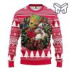 Los Angeles Angels Groot Hug Christmas All Over Print Ugly Christmas Sweater