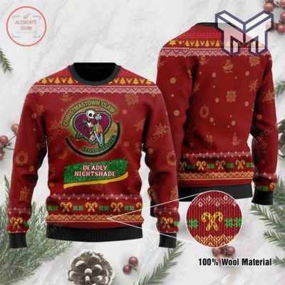 Christmastown Claw Jack Sally Deadly Nightshade Christmas For Unisex Christmas All Over Print Ugly Christmas Sweater