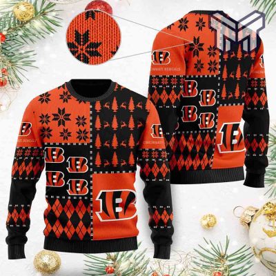 Cincinnati Bengals Christmas All Over Print Ugly Christmas Sweater