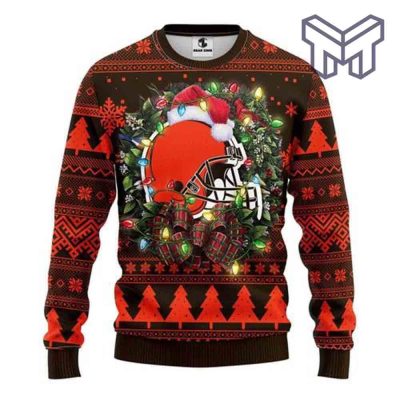 Cleveland Browns Christmas For Fans All Over Print Ugly Christmas Sweater