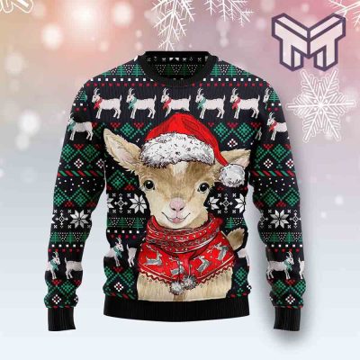 Cute Goat Christmas All Over Print Ugly Christmas Sweater