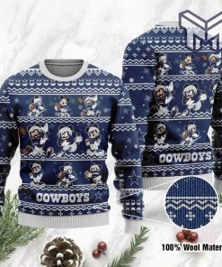 Dallas Cowboys Mickey Mouse All Over Print Ugly Christmas Sweater