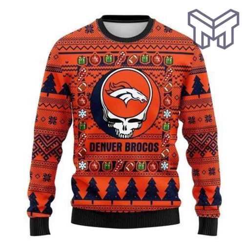 Denver Brocos Grateful Dead For Unisex All Over Print Ugly Christmas Sweater