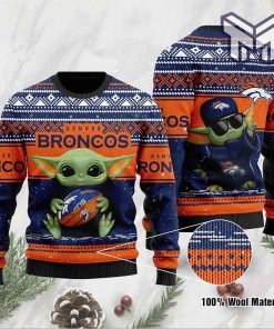 Denver Broncos Sweater All Over Print Ugly Christmas Sweater