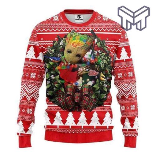detroit-red-wings-groot-hug-all-over-print-ugly-christmas-sweater