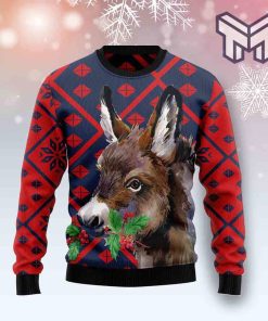 donkey-christmas-all-over-print-ugly-christmas-sweater